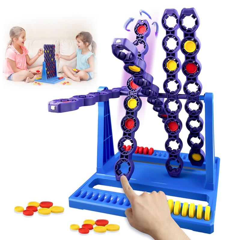 Gaming Connect 4 Classic Grid,4 in a Row Game,Strategy for Kids,2 Player for Family and Kids,Ages 6 and Up board games occupations multicoloured boardgames for Kids