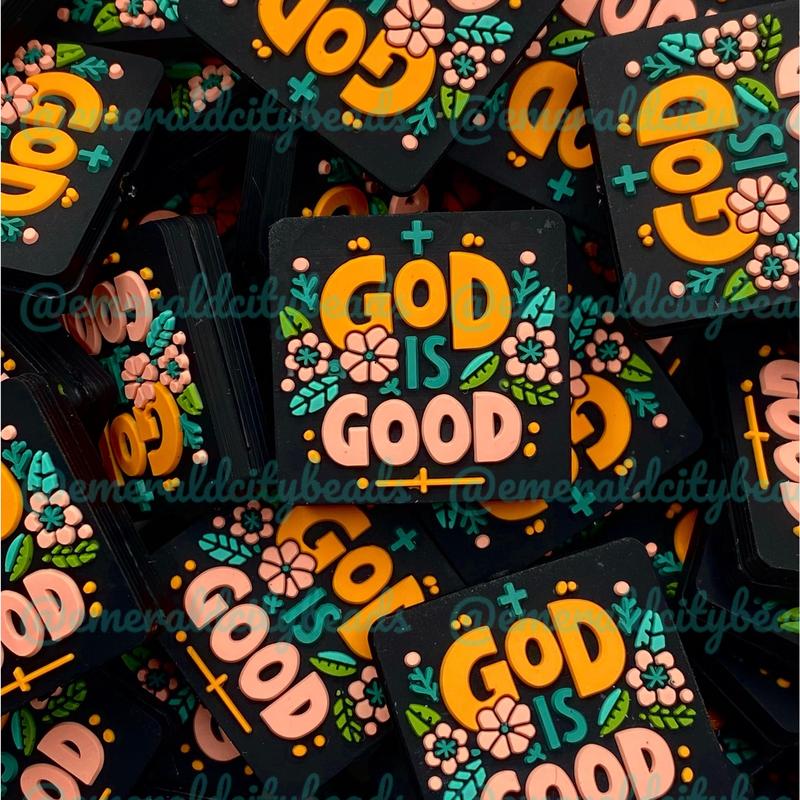 God is Good Silicone Focal Beads - EXCLUSIVE | Faith Beads | God Beads | DIY Craft