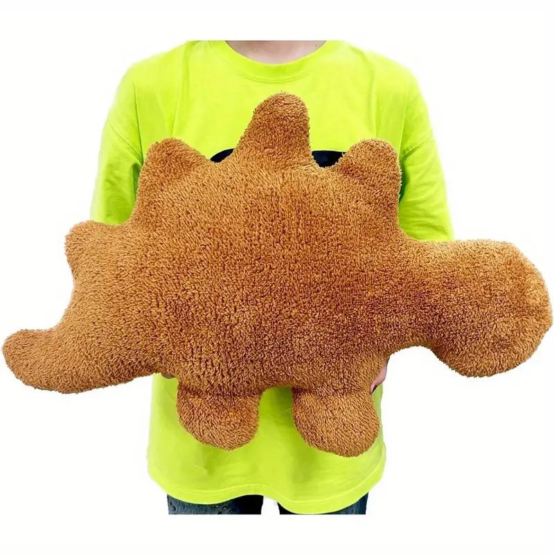 1 Medium Large Dino Nugget Pillow Plush Dinosaur Chicken Block Pillow Soft Dinosaur Chicken Block Funny Dino Block Pillow Surprise Gift Home Decor