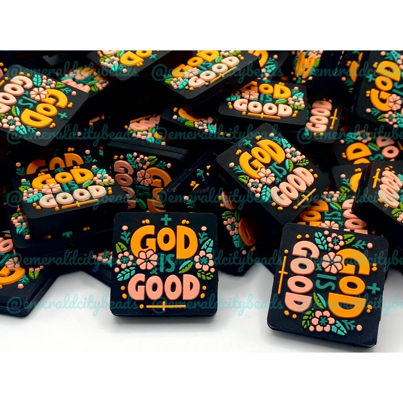 God is Good Silicone Focal Beads - EXCLUSIVE | Faith Beads | God Beads | DIY Craft