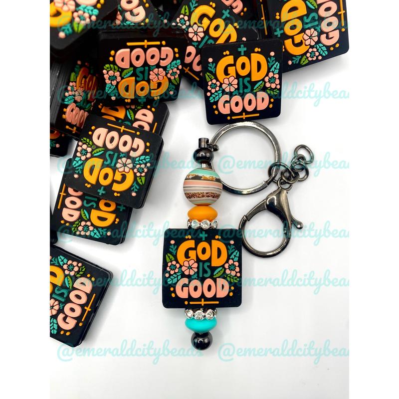 God is Good Silicone Focal Beads - EXCLUSIVE | Faith Beads | God Beads | DIY Craft