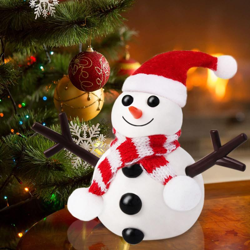 9 Pack Build a Snowman Kit Snowman Crafts ,Modeling Clay Snowman DIY Kit, Christmas Stocking Stuffers ,Christmas Crafts Xmas Gift