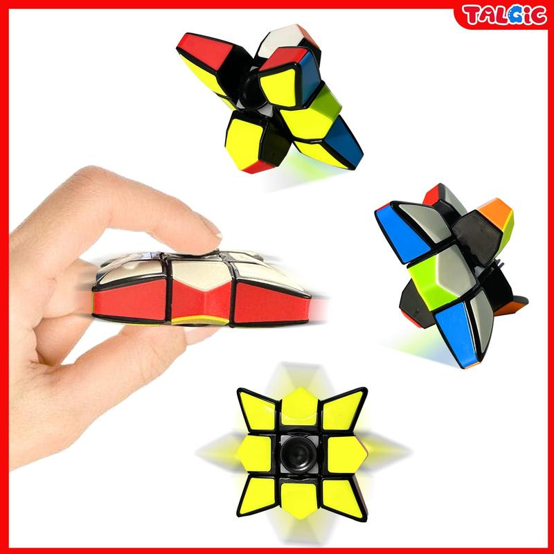 [Cart Add-On] Talgic Fidget Spinner Toy for Kids Adults, Rubik's cube style, Idea Anxiety Decompression Fidget Toy, Stress Relief Toys, Finger Spin, Kids Gifts