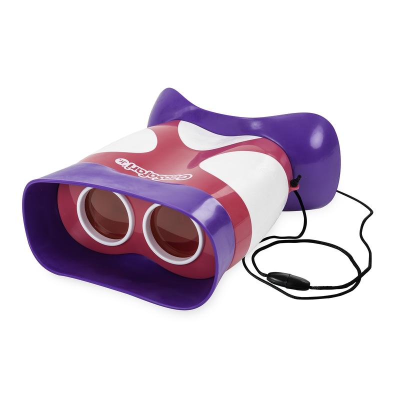 Educational Insights GeoSafari Jr. Kidnoculars Pink Binoculars For Toddlers & Kids, Gift for Toddlers Ages 3+