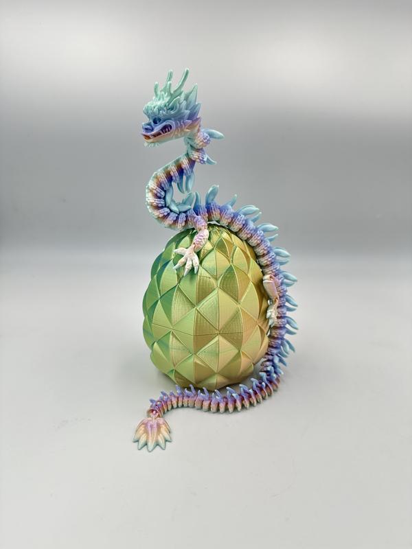 Dragon Egg - Medium Dragon - 3D Printed Figurine