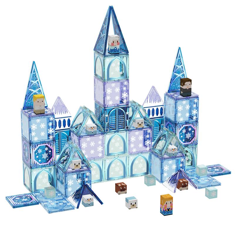 GobiDex Game-based Frozen Castle Magnetic Building Toys Combined with Blocks and Tiles in Gift Package, 70 102 PCS