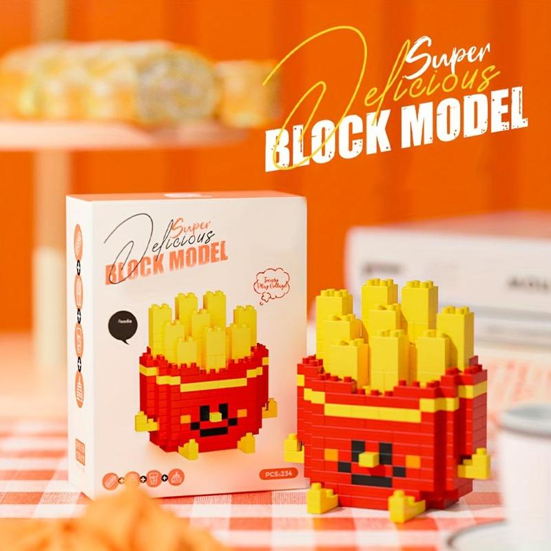 Food Design Building Blocks Toy, 1 Box Creative Blocks Building Toy, Educational Blocks Building Toy for Teenager & Adults, Christmas Gift