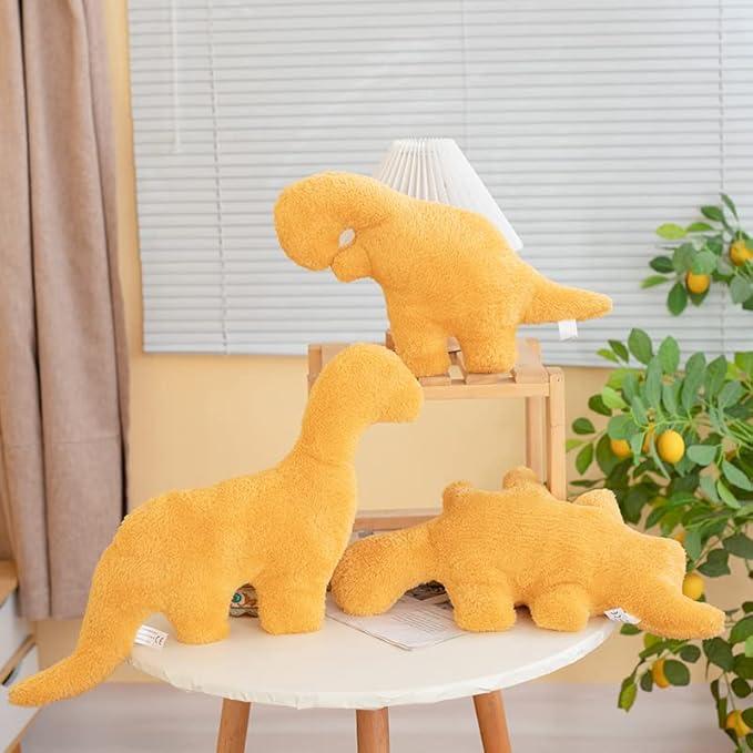 3 Packs Dino Nugget Pillow Plush, 18 inches Dinosaur Chicken Nugget Stuffed Animal Plush Toy, Party Decoration Birthday for Kids Boys Girls