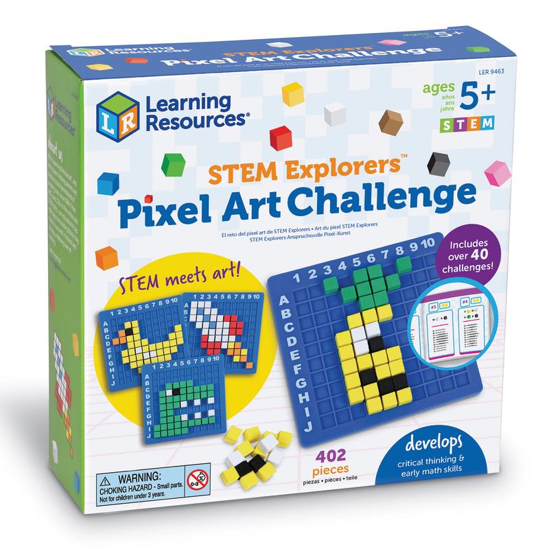 Learning Resources STEM Explorers Pixel Art Challenge, Ages 5+