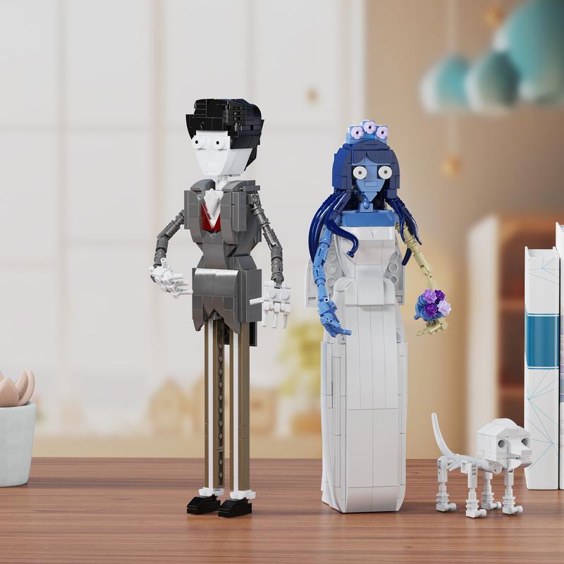 Corpse Bride 2 in 1 Film Figures Building Blocks Set, Perfect Halloween Toys and Gifts for Fans and Kids (616 pcs)