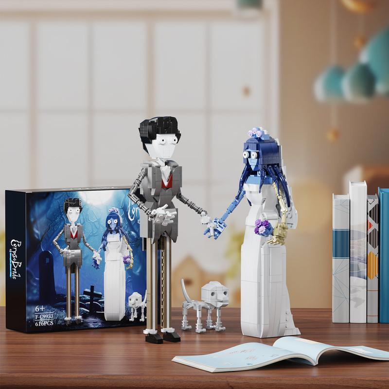 Corpse Bride 2 in 1 Film Figures Building Blocks Set, Perfect Halloween Toys and Gifts for Fans and Kids (616 pcs)