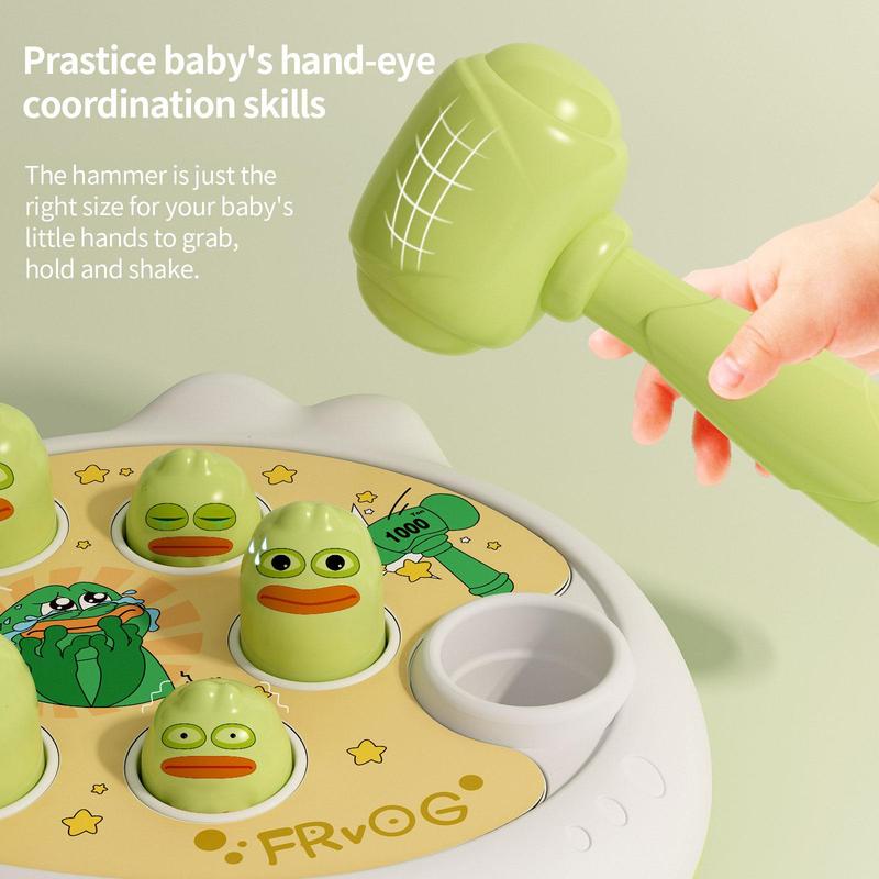 Frog Design Whack Game, 1 Count Cute Animal Design Whack Game, Depression Relief Toy, Toys for Growing Ups, Thanksgiving Christmas Gift Set, Christmas Gift