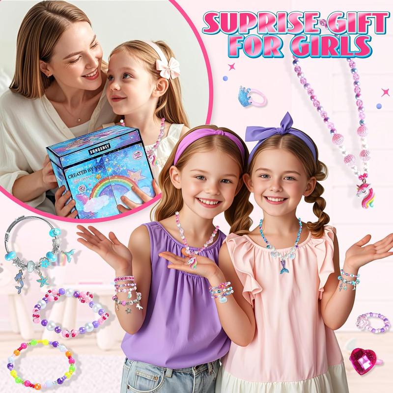 2000pcs Charm Beads Bracelet Making Kit for Girls, Jewelry Making Kit for Girls 4-6 8-12, Christmas Birthday Gifts for Girls, Arts and Crafts Girls Toys for