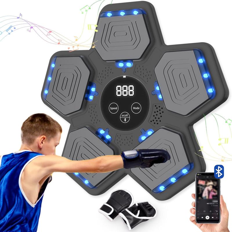 New wall mounted boxing machine, sports equipment with Bluetooth music, electronic focus agility training equipment, suitable for parent-child games