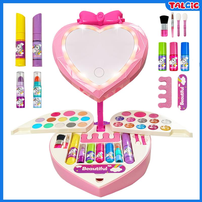 Magic Pink Mirror Make Up Toy Set Aged 3 4 5 6 Years Old