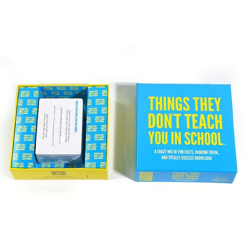 School Themed Party Trivia Game, 1 Box Creative Funny Game Box, Holiday Party Fun Game Box, Party Gift, Birthday Party Supplies