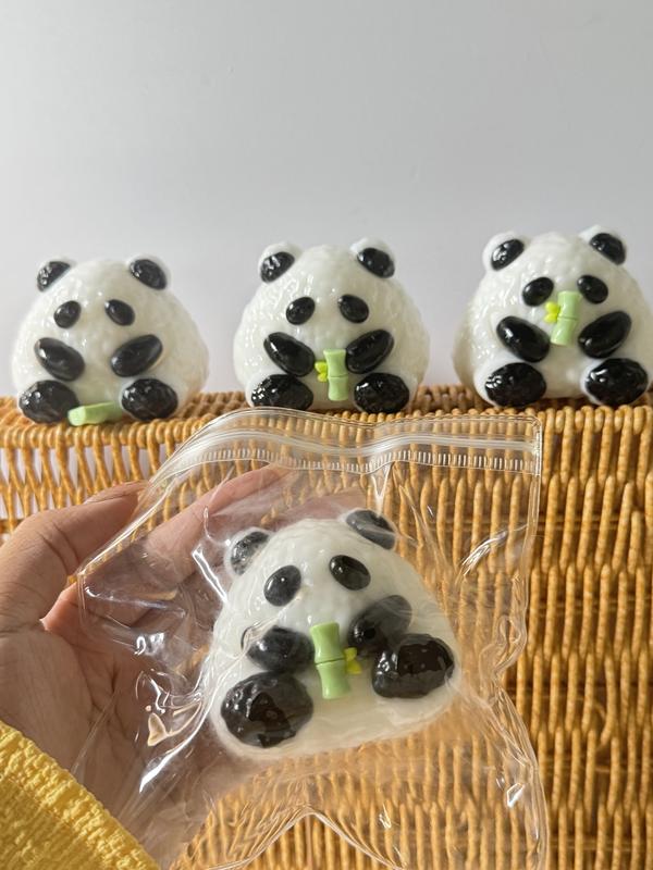 2025 New Panda Squishy Cute Panda taba Squishy Soft& Sticky Squezze toys Stress Relief Toy