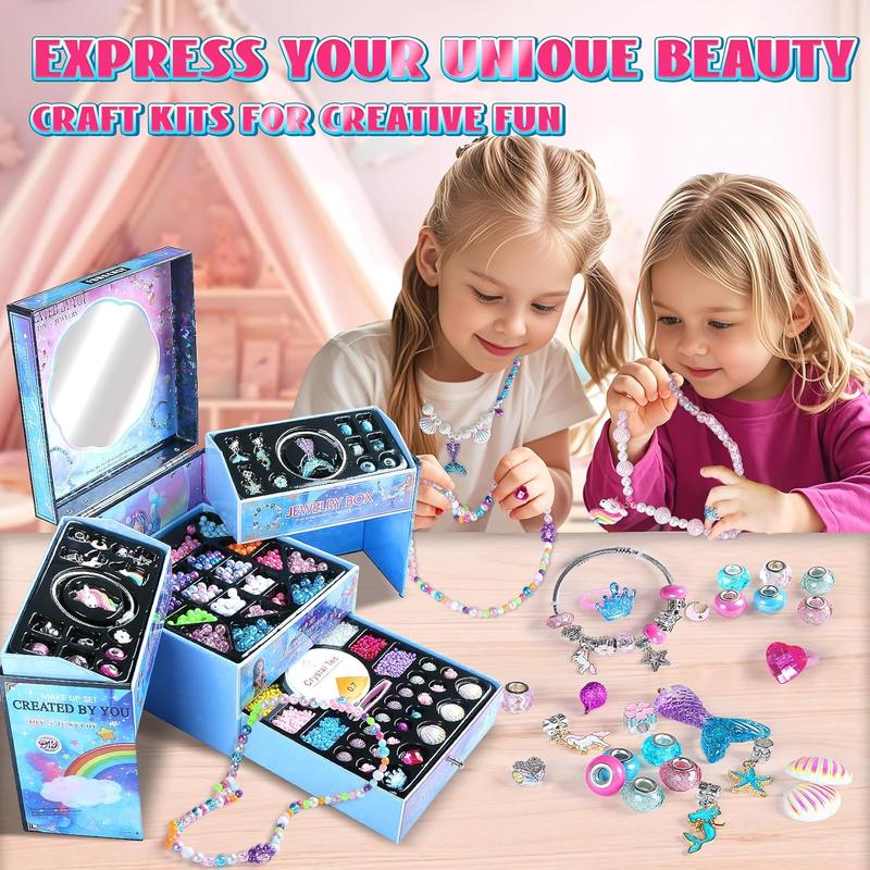 2000pcs Charm Beads Bracelet Making Kit for Girls, Jewelry Making Kit for Girls 4-6 8-12, Christmas Birthday Gifts for Girls, Arts and Crafts Girls Toys for