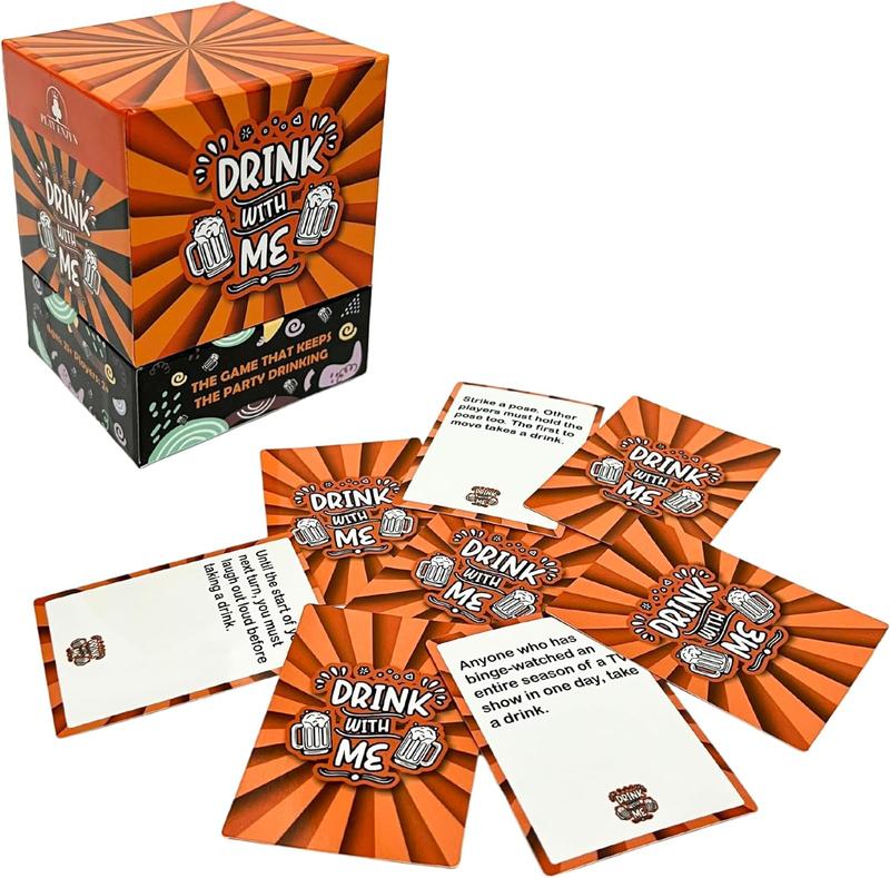 DRINK WITH ME Drinking Card Games for Adults - Drinking Games for Adults Party - Adult Games for Game Night - Bachelorette Party Games - Fun Group Games For Adults - 21st Birthday Gifts for Him or Her