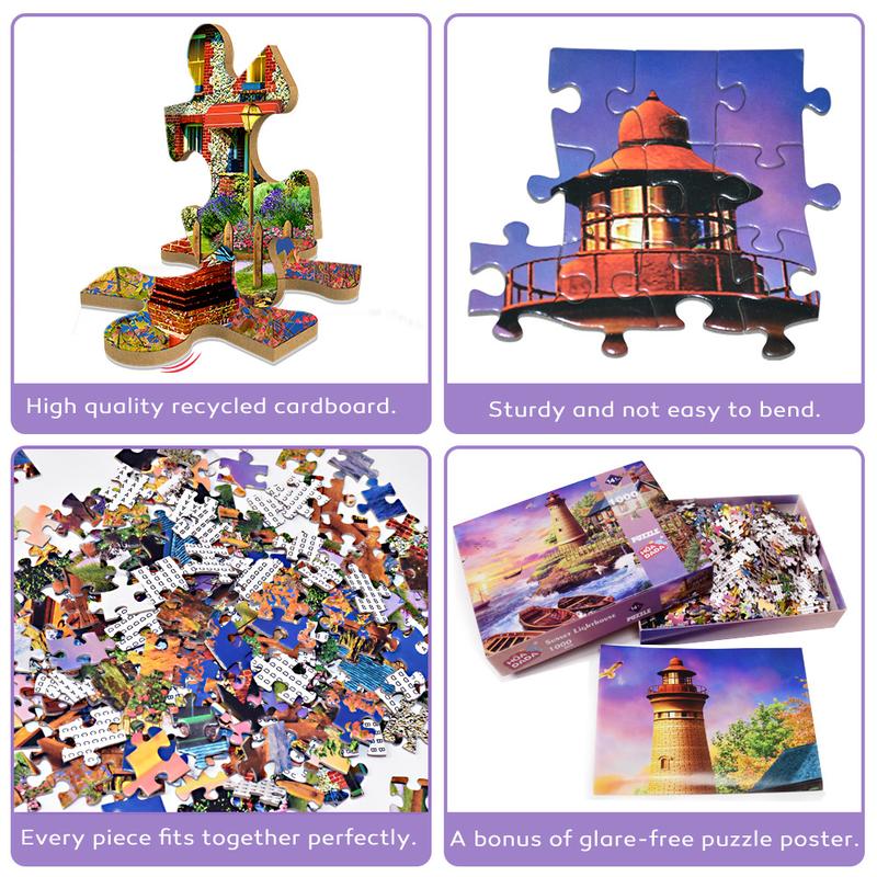 Huadada jigsaw Puzzles for Adults, 1000 pieces of home décor creative gifts, adults and children, family interactive games, parents, grandparents brainstorming Buy 2 get 1 free