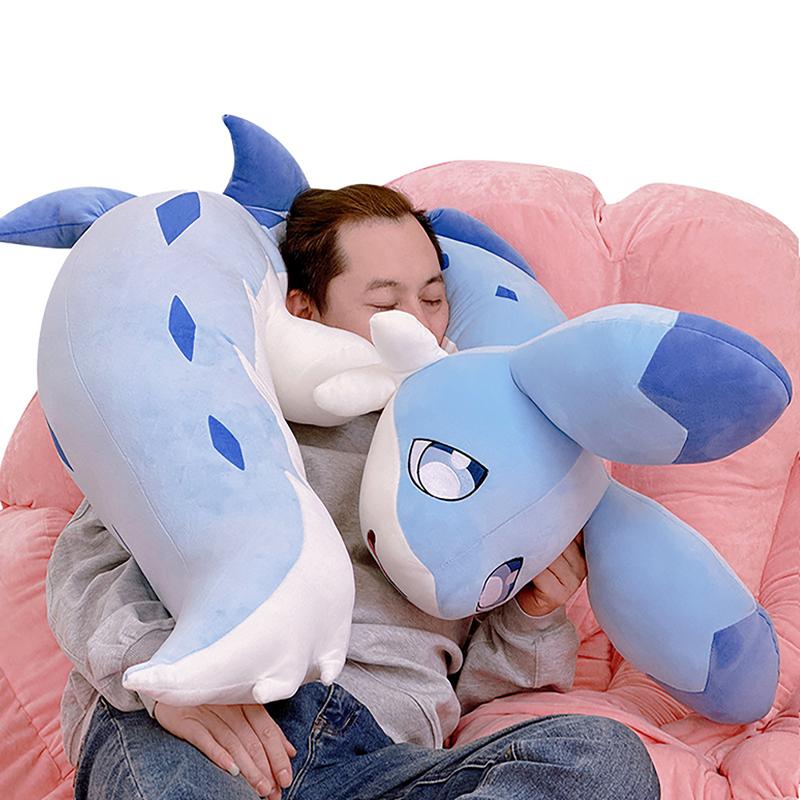 59 Inch Chillet+50 PCS Stickers Chillet Plush Toys, Giant Soft Paluworld Figure Doll, Huggable Stuffed Animal Plushies, Furry Stuffed Animal Pillow, Gifts for Kids Girlfriend (Chillet 59 Inch)