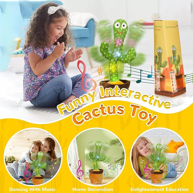 Talking Cactus Toy booo Dancing Cactus Toy,Talking Repeat Singing Sunny Cactus Toy