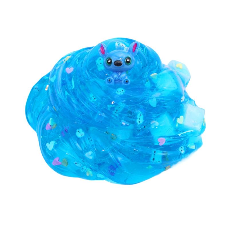 Jelly Cube Clear Blue Highly Sensory Slime, Party Favors for Kids, Novelty and Gag Toys for Girls and Boys, Christmas Stocking Stuffers