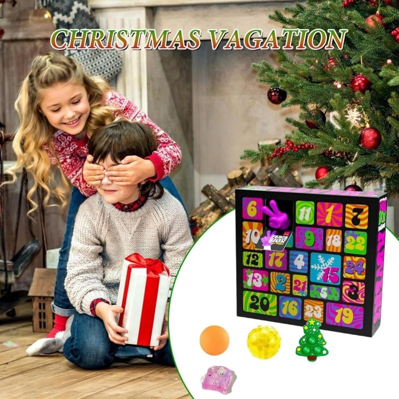 NeeDoh Squishmas Advent Calendar 2025 – 24 Mini Squishy Toys for Stress Relief & Holiday Fun – Perfect Countdown Gift for Kids & Adults