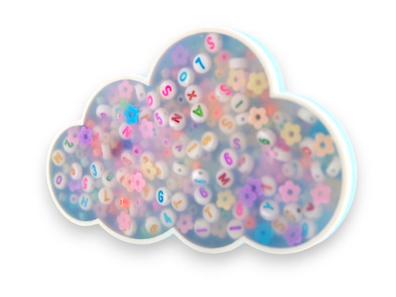 Cloud Picky Party Pad and Tray- Satisfy Your Urge to Pick, Pop and Peel Stress-Free! Picky Pad Silicone