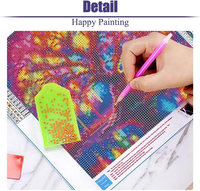 5D Diamond Painting Kits for Adult Colourful Tree of Life Diamond Art Kits for Adult Beginners Tree Diamond Painting Full Round Drill Crafts Kit for Home Wall Decor Gift 12x12in