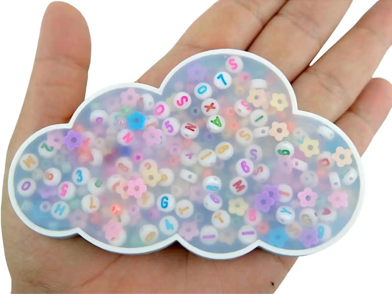 Cloud Picky Party Pad and Tray- Satisfy Your Urge to Pick, Pop and Peel Stress-Free! Picky Pad Silicone