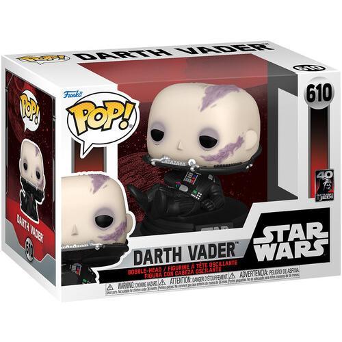 FUNKO POP! STAR WARS: Return of the Jedi 40th - Darth Vader (Unmasked)  [Collectible Figurine Statue Bust] Vinyl figurine statue