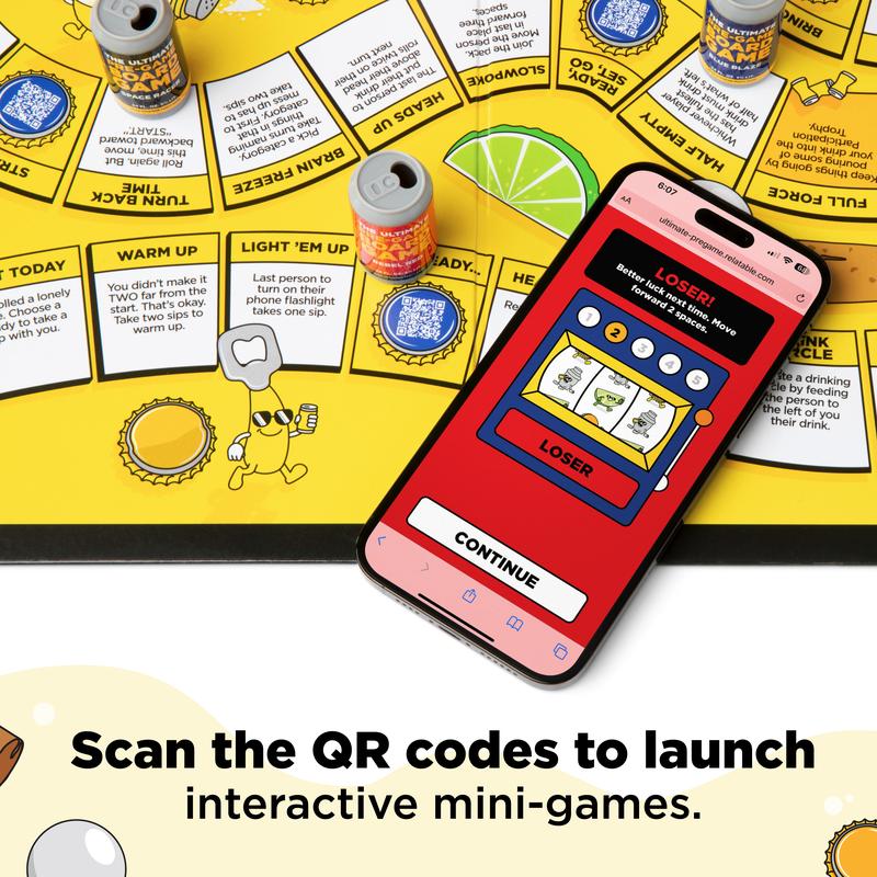 Buzzed The Ultimate Pre-Game Board Game for Adults - Mini-Games, Challenges, and QR Codes