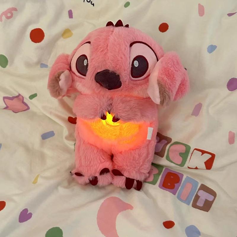 Stit-ch Breathing cartoon plush toys, luminous music dolls, breathing bears, children's companions, soothing sounds Light dolls perfect gift