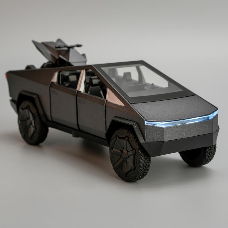 Tesla Cybertruck 1:32 Scale Toy Car with Lights and Music: Ideal Gift for Kids Who Dream Big and Love Adventure on Their Playgrounds!