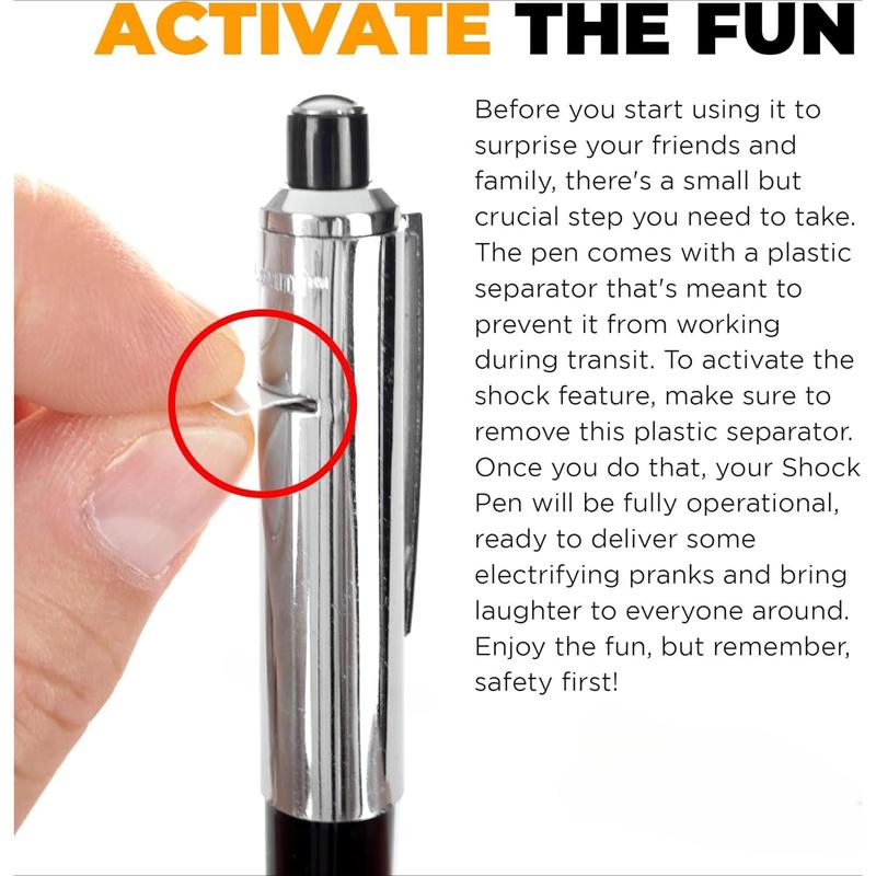 The Ultimate Electric Pen Prank - Practical Joke Toy - Hilarious Shock Pen Prank - Shockingly Fun Gag Gift for Friends and Family (2-Pack)