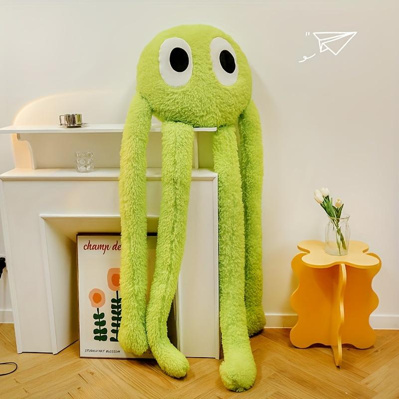 Adorable Long-Legged Octopus Plush Doll Pillow - Soft Stuffed Animal Comfort Toy for Cuddling, Cartoon Decoration, Birthday & Holiday Gift Idea