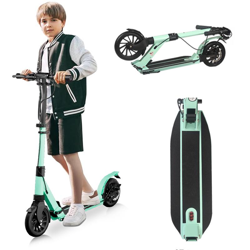 Aolorozo Scooter for kids, teens, and adults ages 6 and up. Maximum weight capacity 240 lbs. Foldable, lightweight, large 8-inch wheels for kids, teens, and adults, 4-level adjustable. abec-7 bearings, great for christmas gifts, new year's gifts!