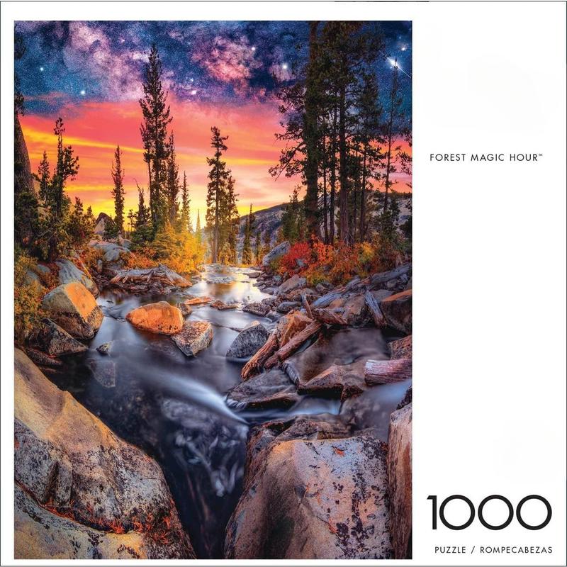 Forest Magic Hour - 1000 Piece Jigsaw Puzzle for Adults Challenging Puzzle Perfect for Game Nights - Finished Puzzle Size is 26.75 x 19.75