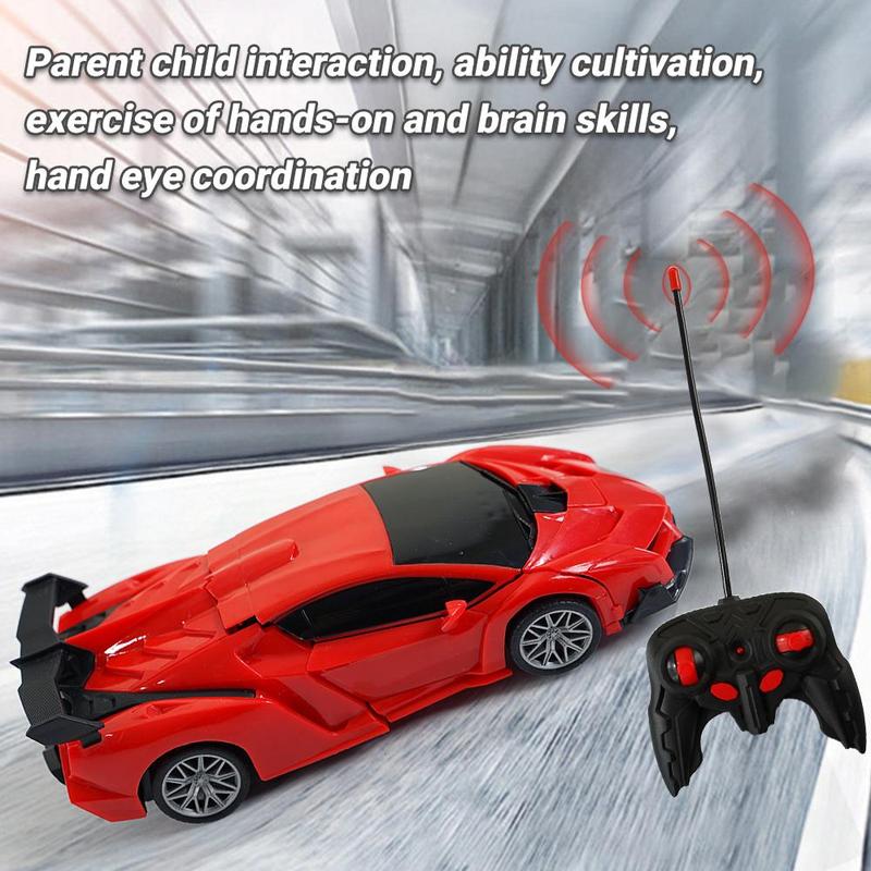 Remote Control Transforming Car Toy, 1 Set Rechargeable Drift Racing Car Toy with Dynamite Sound Effects & Lighting, Kids Toy Car, Birthday Gift For Boys & Girls