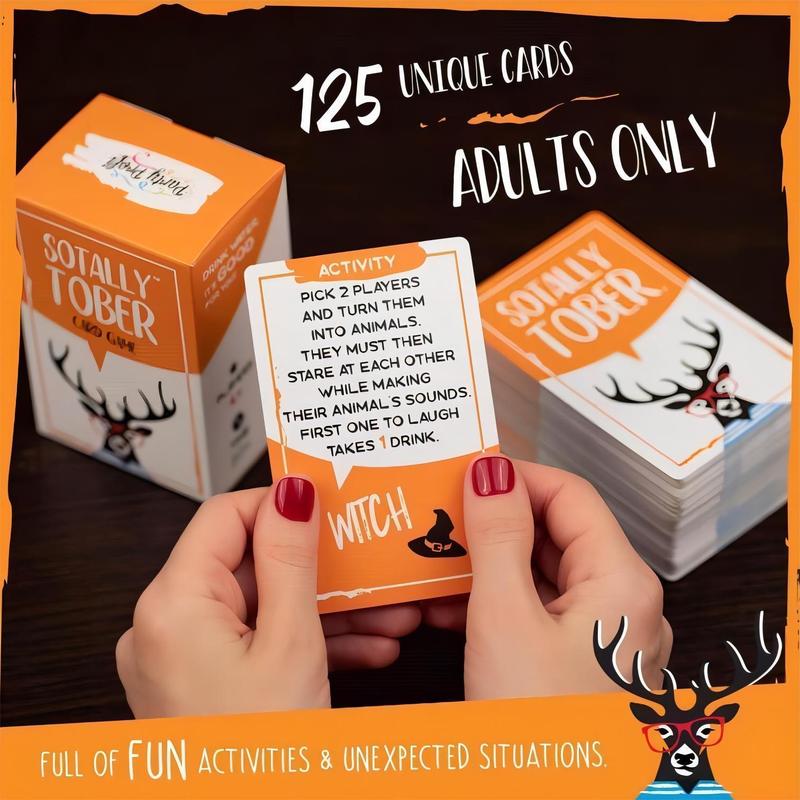 Sotally Tober Drinking Game Cards, 1 Box of Fun Party Card Games, Party Interactive Game Cards, Party Supplies Home Party Supplies