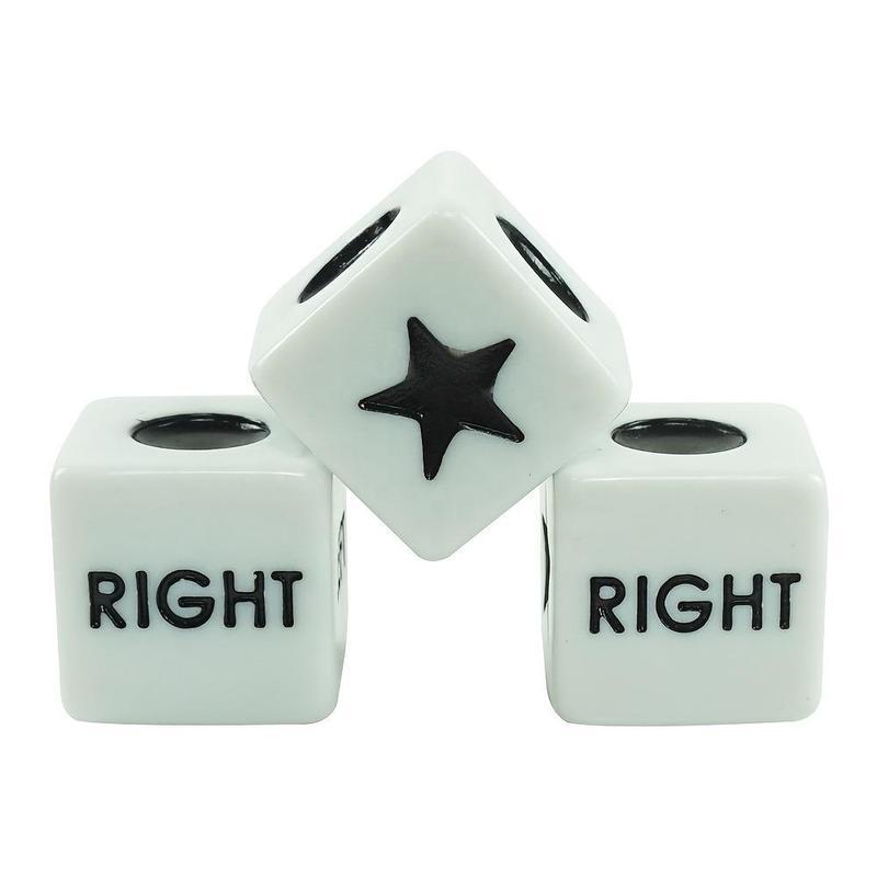 Star & Letter Pattern Dice, 6 Counts set Funny Dice for LRC Game, Board Games Accessories for Party