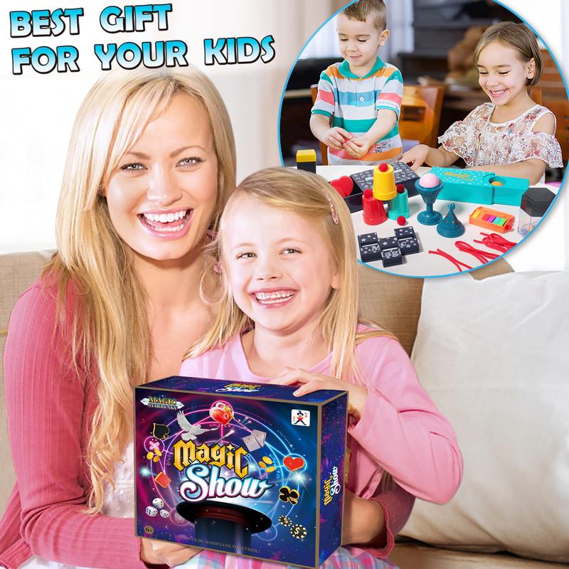 Magic Set - Magic Tricks Kit With Step-By-Step Instructions for Kids Ages 6-12 - Magic Toy Gifts for Girls and Boys Beginners