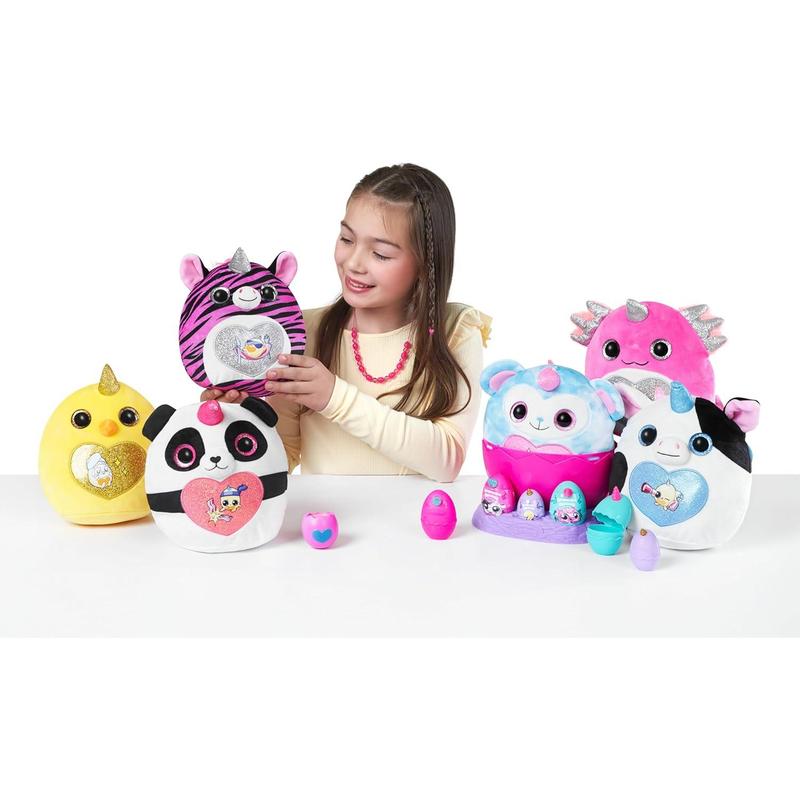 Rainbocorns Eggzania Mini Mania Axolotl Plush Surprise Unboxing with Animal Soft Toy, Idea for Girls with Imaginary Play by ZURU