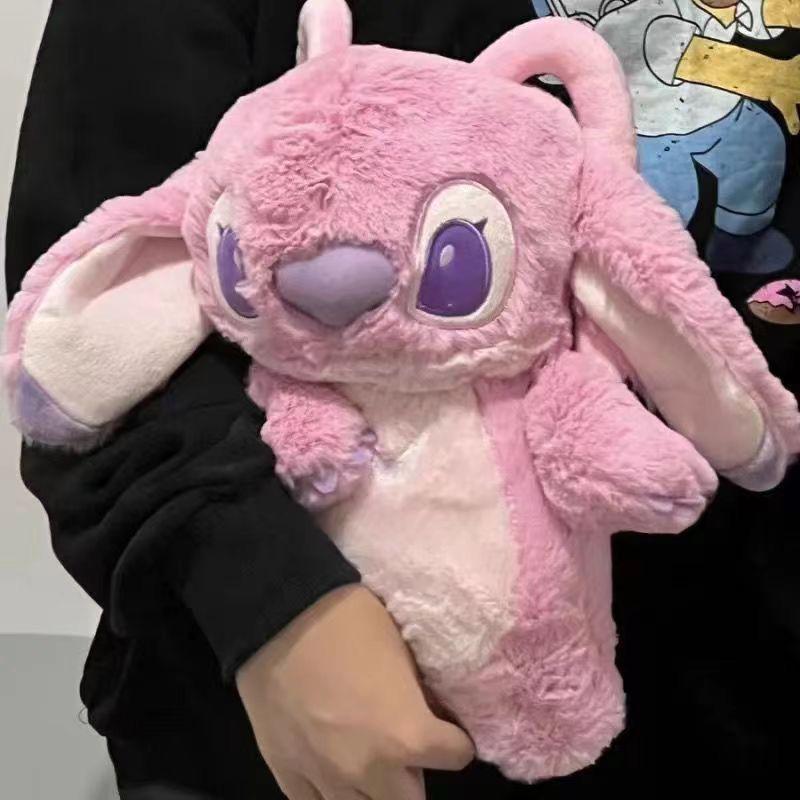 Cuddly plush fill with warm water for period. Anime Stitc Plush with a Bottle for hot Water Filling