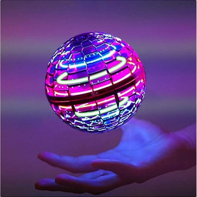 Christmas Gift,UFO  Are Decompression Toys, Including Magic - Return Suspension Balls, Magic - Sensing Return Flying Balls, and Fingertip - Glowing Suspension Gyroscopes. Hover Soccer Ball,Glowing Ball