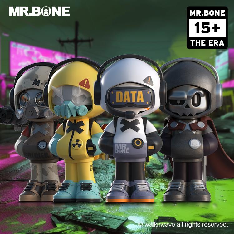 MR.BONE MINI Series Second Generation: A Journey Through Time Junior First Day Game boy Blind Box,Character Figurine,designer toys,desk decoration