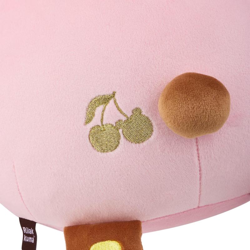 Chairoikoguma San-X Original Cherry Mochi Cushion Plush - Pink