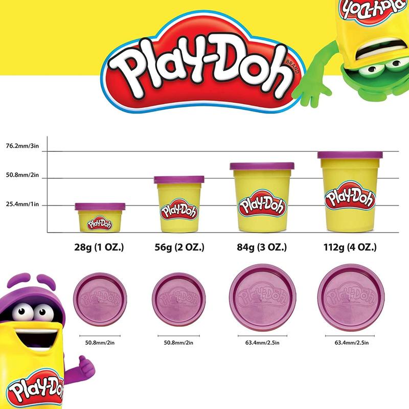 Play-Doh Modeling Compound 10-Pack Case of Assorted Colors, Non-Toxic 2 oz. Cans, Back to School Gifts & Prizes for Students & Classroom, Preschool Toys for Kids, Ages 2+ ( Exclusive)