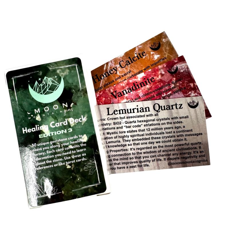 Moon Mountain Gems - Gemstone Identification Cards - Crystal ID Tarot Cards